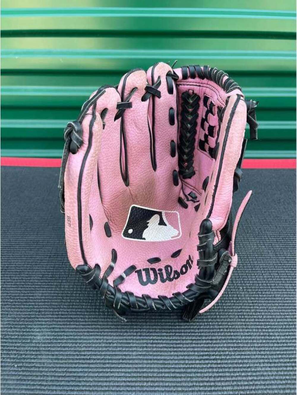 Wilson A0152 10.5" Pink and Black Baseball Glove Left Handed
